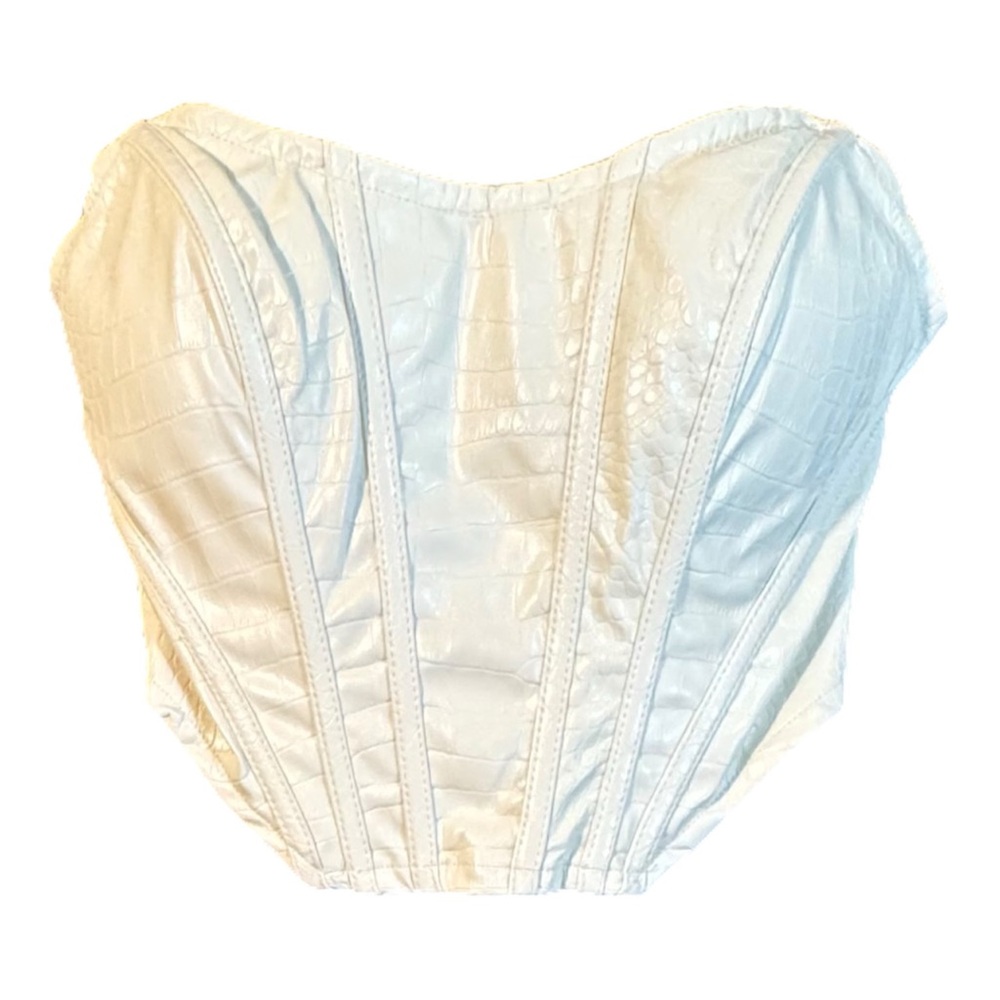 JLUXLABEL Cream Corset Top